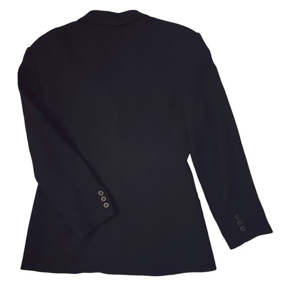 Guess Collection Wool 5 Button Stretch Black Blazer 10 - Picture 4 of 8
